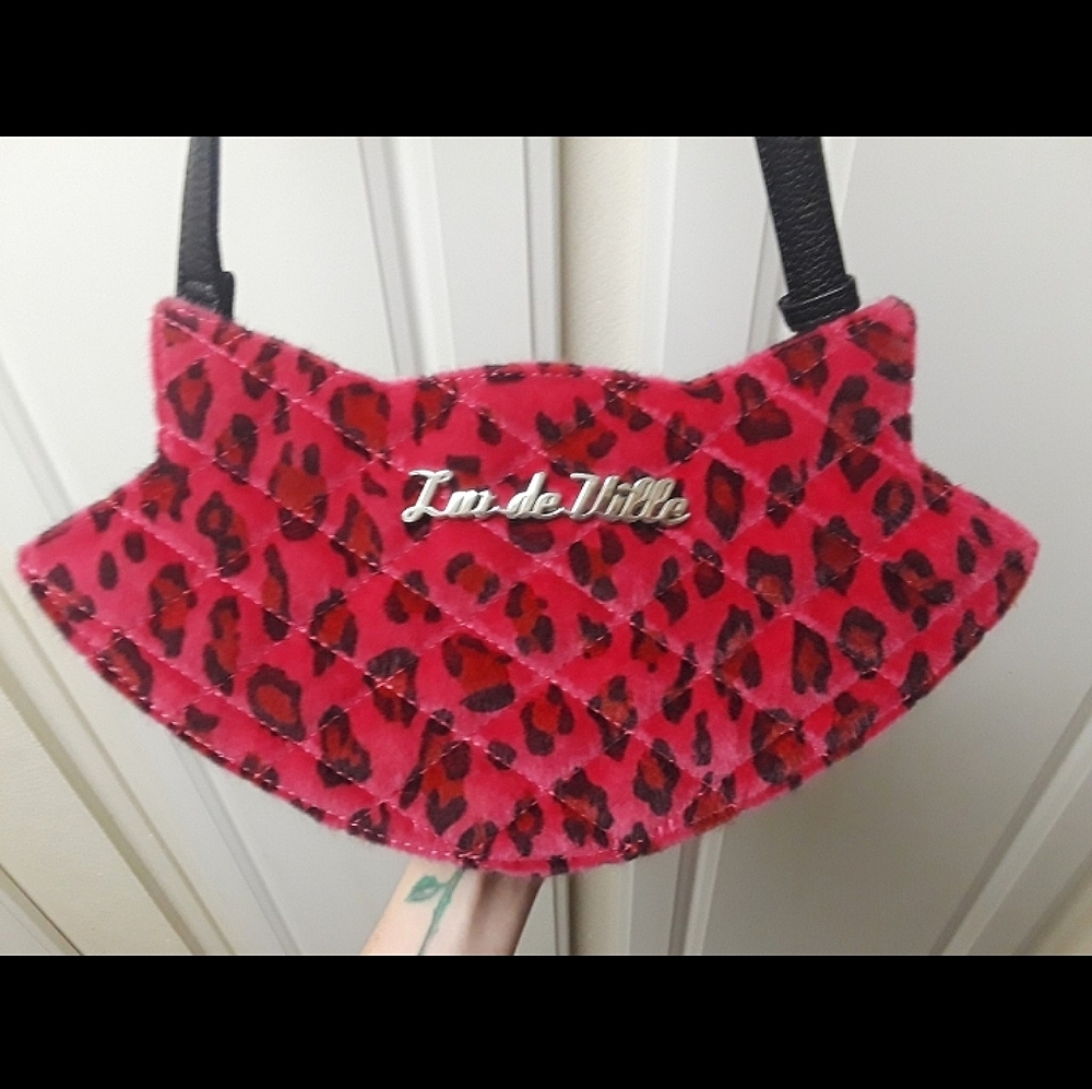 ᯽ lux de ville pink lepord cat purse ᯽